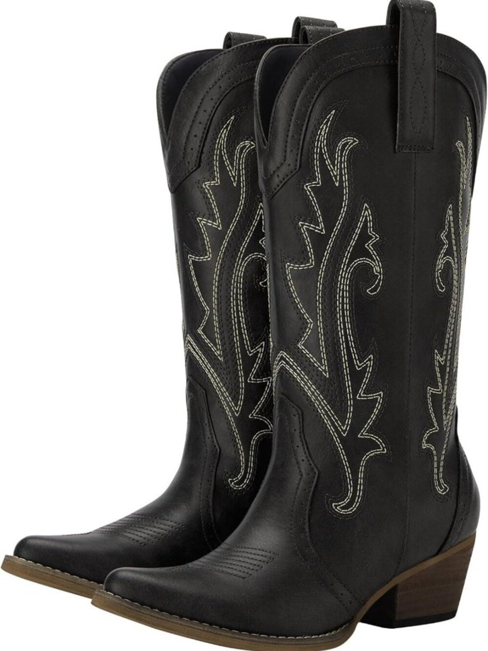Stylish Women's Cowboy Boots - Comfortable Western Boots with Pointed Toe